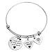Produktbild Armreif mit Aufschrift: I love you to the moon and back, Weihnachtsgeschenk für Mutter