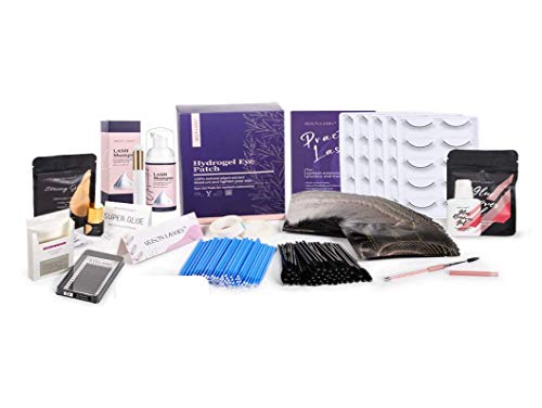 Eyelash Extension Kit, Lash Shampoo, Eyelash Glue, Eyelash Glue Remove, Lash Pad Kit, 25pcs Lashes Practice, 2 box Eyelash Extension, for eyelash extension and practice