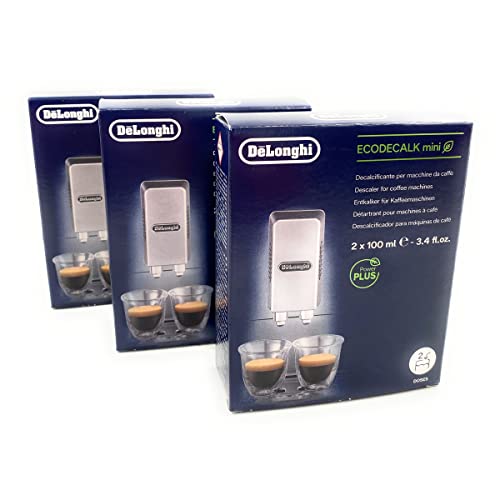 ELECTROTODO Descalcificador para Cafeteras Ecodecalk Delonghi - Repuesto para Limpiar y Descalcificar Todo Tipo de Cafeteras… 600 ml Paquete de 6