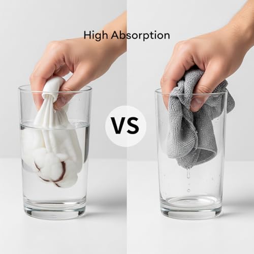 Image of Premium Microfiber Cleaning Cloths Pack of 9 (40 x 40 cm, 340 GSM) | Lint-Free, Scratch-Free, Highly Absorbent | Reusable Multipurpose Cloth for Car, Bike, Home & Kitchen Cleaning