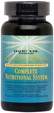 Healthy 'N Fit Bariatric Complete Nutritional System, All in 1 Chewable Multivitamin - 180 Chewables, Complete and Nutritionally Balanced Adult’s Natural Chewable Supplement