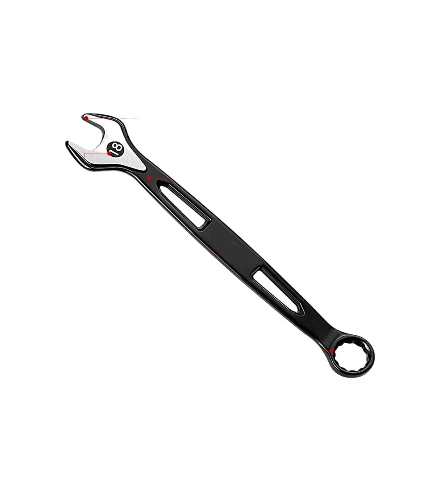 Genérico Llave combinada de trinquete de doble uso de 6-24 mm | Diseño de extremo de anillo y doble apertura, amplio rango de 6 a 24 mm, for apretar y retirar tuercas