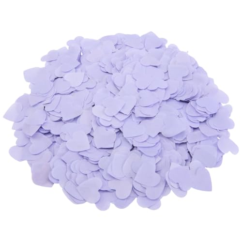 SOFPLATE 1 scatola di Circa 100G di Coriandoli di Carta Velina A Forma di Cuore Viola Piccoli e Leggeri Rom ci Da Spargere In Carta per San valentinos Anniversario Compleanno Decorazioni per La Tavola