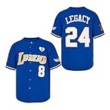 LEGEND 8 LEGACY24 Men's Legend 8 24 Movie Baseball Jersey Stitched (Dark Blue, Large)