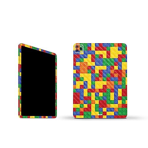 Image of MightySkins Carbon Fiber Skin Compatible with Apple iPad Pro 11 inch M2 4th Gen (2022) Full Wrap Kit - Brick by Brick | Protective Durable Textured Carbon Fiber Finish | Easy to Apply | Made in The USA