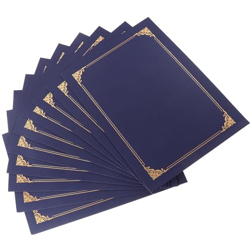 Pochettes de certificat bleu lot de 10 pour réussir votre cérémonie de remise des diplômes