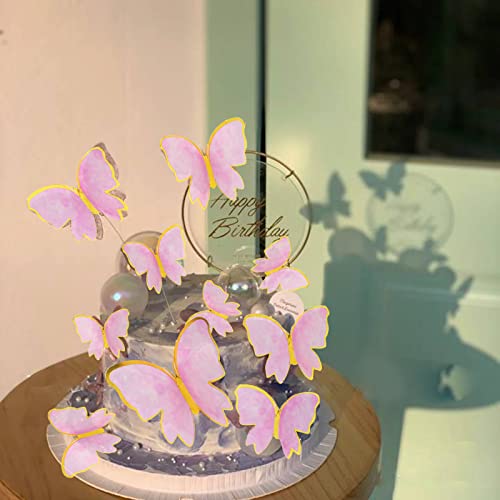 Decorazione di compleanno per ragazze – farfalla compleanno decorazione per 3 – 10 anni con palloncini