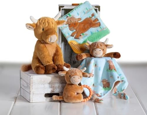 Mary Meyer - Teether Rattle - Hetty Highland Cow - 4