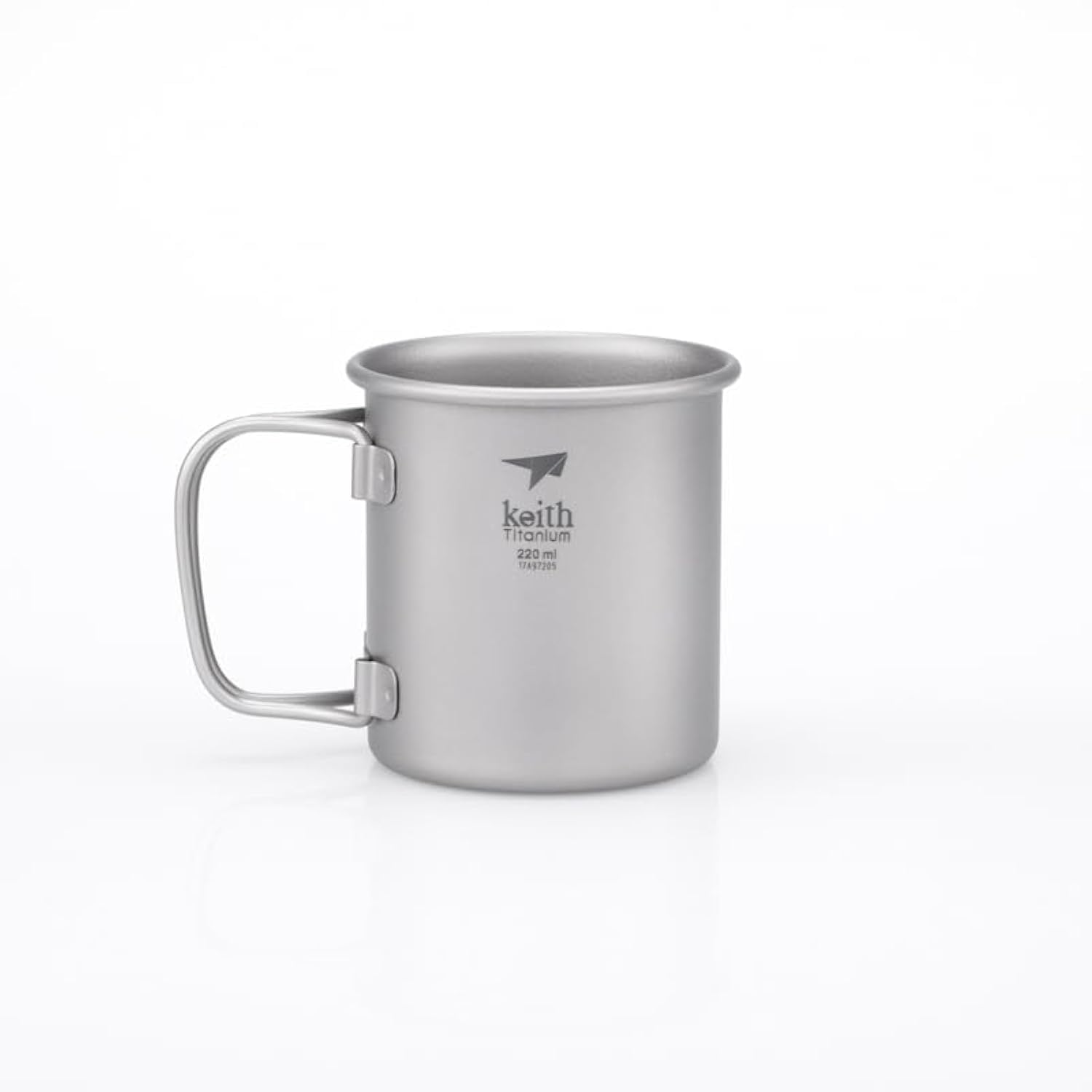 Keith Ti3200 Outdoor Pieghevole Titanio Acqua Tazze Drinkware Campeggio Tazze Senza Coperchio Ultralight Portatile Outdoor Travel Mug 40g 220ml