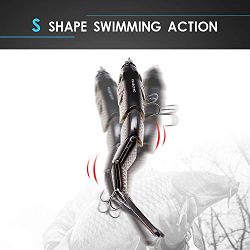 TRUSCEND Fishing Lures Saltwater Freshwater Metal Jointed swimbaits Hard Lures Big Fish Lures Fishing Tackle Kits Lifelike … - Thumbnail 5