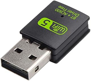 BSWL USB WiFi Bluetooth Dongle Adapter 600Mbps WiFi Dongle for PC Wireless WiFi Stick Dual Band 2.4GHz / 5.8GHz Bluetooth 4.2 Network Card for PC Desktop Laptop Support Windows Vista/XP/2000/7/8/10