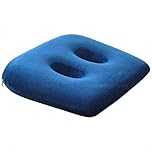 ESGT Ischial Tuberosity Seat Cushion with Two Holes for Sitting Bones- Memory Foam Sit Bone Relief Cushion for Butt, Lower Back, Hips