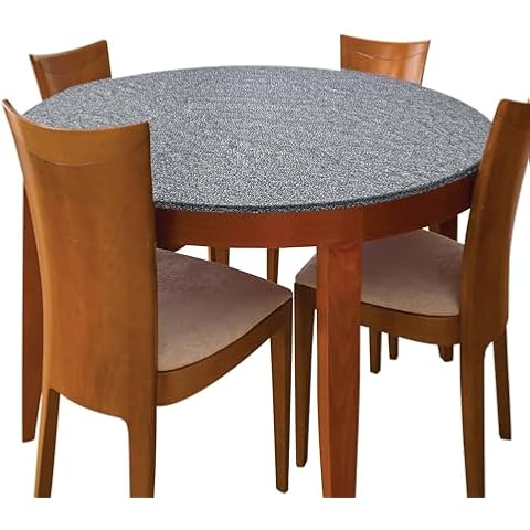 Jobar Decorative Stretch Table Cover - Stone Round Table Pads Cover