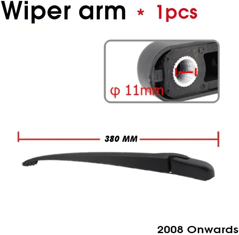 フトリアウィンドウワイパーアーム バックフロントガラスレインブラシ For D&amp;acia サンデロハッチバック 2008 以