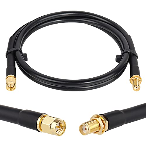 XRDS -RF 3ft SMA Male to SMA Female Coax Extension Cable, 50 Ohm KMR240 Low Loss SMA Coax Coaxial Cable with SMA Connectors for 3G/4G/5G/LTE/ADS-B/WiFi/RF/Ham/Radio (Not for TV)
