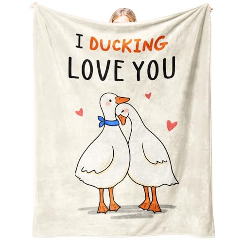 Glydein I Love You Gift for Her Him Gifts for Girlfriend Boyfriend Soft Flannel Love Blanket Anniversary Birthday Gifts for Women Men - 50 x 60 inches
