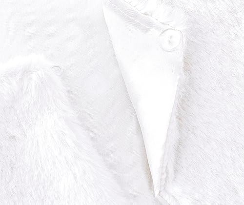 Lilax Girls Cozy Faux Fur Long Sleeve Crew Neck Dress Coat4