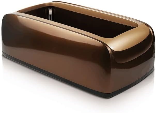 靴カバーマシン ホームスタンピングボックス 使い捨てフットカバー 靴フィルムマシン 靴カバーマシン(Brown,100pcs)