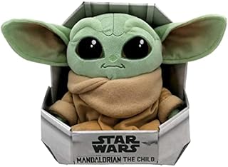 Simba 6315875779 Disney Baby Yoda, The Child 25 cm Oficjalna licencjonowana Przytulanka miękka postać z filmu MANDALORIAN, tekturowe opakowanie, odpowiednia dla niemowląt 0 miesiąca