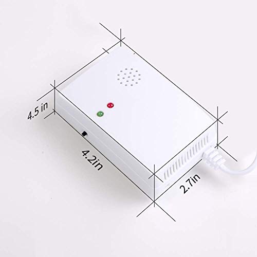 Propane/Natural Gas Alarm Monitor, Hembisen Home Plug-in Gas Detector, Gas Leak Detector, Tester, High Reliability Sensor, Monitor LPG and LNG Combustible Explosive Gas, Voice/Light Warning. (3 Pack)