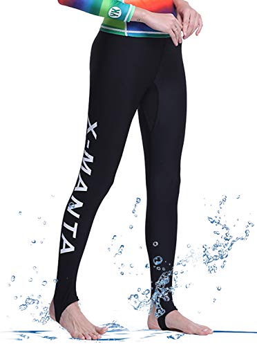 GEEK LIGHTING Womens UPF 50+ Surfing Skins Leggings 1.5mm Neoprene Wetsuit Diving Snorkelin