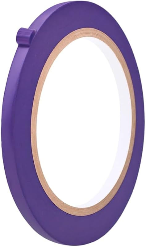Fita de marcação de vinil roxa MAT Tape 6 mm x 32,92 m para sinalização e pinstriping