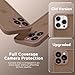 CAPRARO CAPRRO Magnetic for iPhone 13 Pro Max Case, [Compatible with MagSafe] [Full Camera Protection] Shockproof Protective Slim Translucent Matte Phone Case for iPhone 13 Pro Max 6.7'', Brown