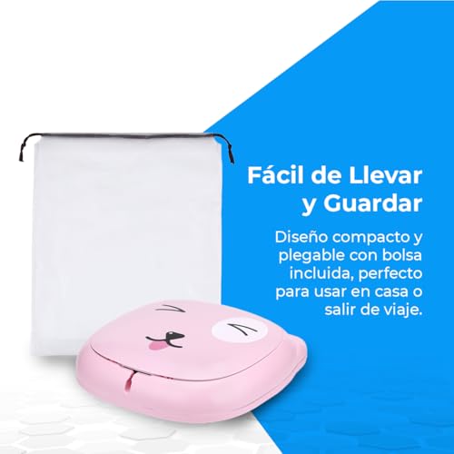 Miniatura 3 de Nk Orinal Infantil - Inodoro Para Bebes Y Niños, Portátil, Plegable, Diseño Infantil, Aprendizaje, Higiénico, Transición Pañal Baño, Aprendizaje, Divertido, Seguro, Fácil De Usar - Incluye Bolsas
