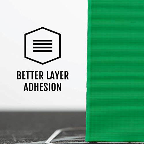 Image of HATCHBOX 3D PLA-1KG1.75-GRN PLA 3D Printer Filament, Dimensional Accuracy + /- 0.05 mm, 1 kg Spool, 1.75 mm, Green