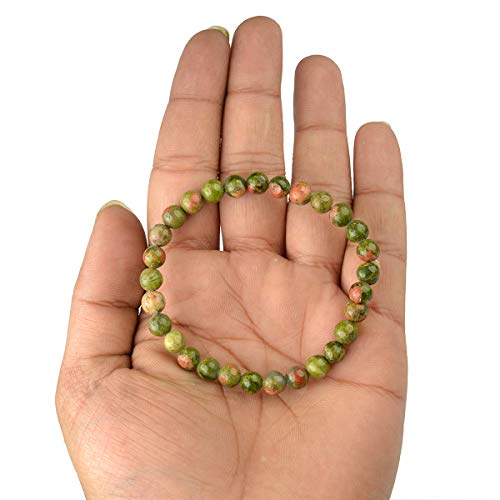 Image of Reiki Crystal Products Natural Crystal Stone Bracelet 6 mm Round Beads for Men & Women | Gemstone Jewellery Bracelet | Reiki Charged | Multiple Stone Variants Available