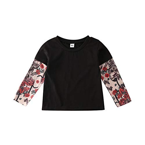Geagodelia - T-shirt à manches longues pour enfant, décontracté, barboteuse pour bébé, imprimé en tatouage, 1 à 6 ans - - 5-6 ans Cover