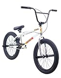 R4 BMX Complete Bike 20 Inch Stunt Pro Bicycle Sealed Hubs Freestyle Youth/Adult with Pegs, Chrome