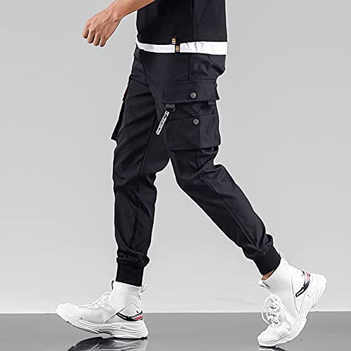 Joggers Streetwear Hip Hop Pants Cargo Pants For Men Women Unisex Sports Casual Active Sweatpants Black-16 Medium… #TOP5