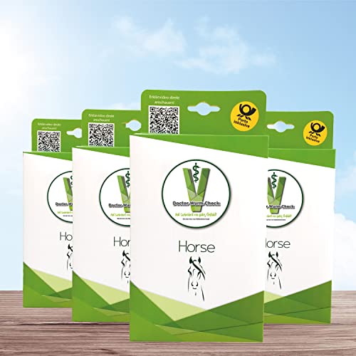 Doctor-Wurm-Check 4 x Horse - Jahresvorteilspaket - Der Labortest für die selektive Entwurmung. Inkl. Rückporto Cover
