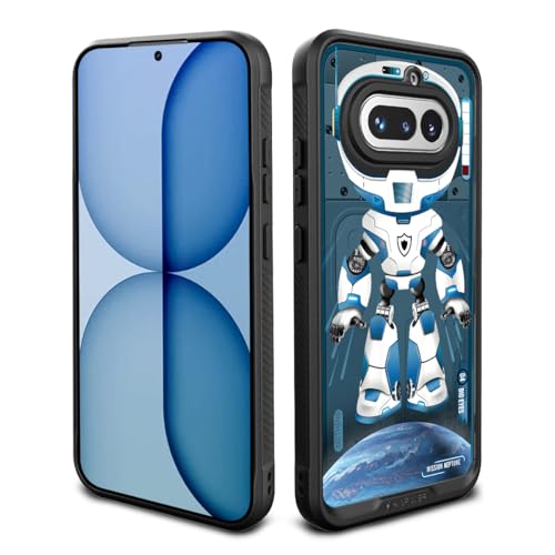 Image of KAPAVER Astro Big Eyes Back Cover Case for Nothing Phone 4a | Nothing Phone 4a Back Cover (Aqua Blue)