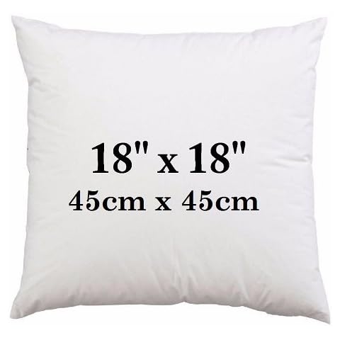 Casa D'Or 18" x 18" (45cm x 45cm) Hypoallergenic Cushion Inner Pads, Pillow Insert Sham, Inners, Insert Fillers, Stuffer Hollow Fiber Cushion Pads - Pack of 1 Cover