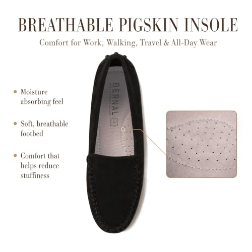 Image of Bernal Loafers for Women Business Casual Slip On Flats