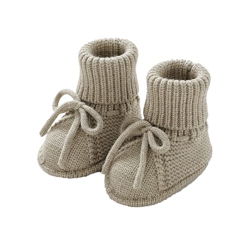 Image of Generic Newborn Baby Booties Sock Shoes Hand Knitting Crochet Boys Girls Infant Cozy Indoor Breathable Walking Shoes