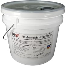 Rust911 Makes 56-Gallons of Rust Remover Dissolver - Economical, Safe-to-Use, No Acids - Fast Rust Removal Without Sanding or Harsh Chemicals - Ultra-Concentrated 3.5-Gallon Bottle