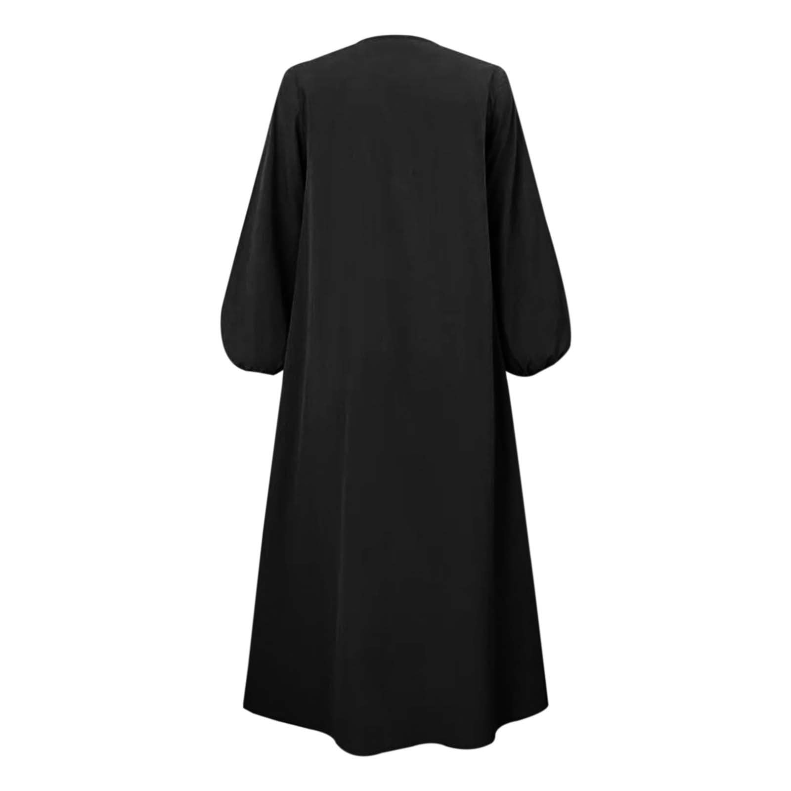 Abaya Damen Baumwolle Set Sommer Frühling Gebetskleid Burka Große Größe Für Frauen Kleidung Abaya-Set Lang Muslim Hijab-Kleid Elegant mit Kopftuch Gebetskleidung Muslimische Islam