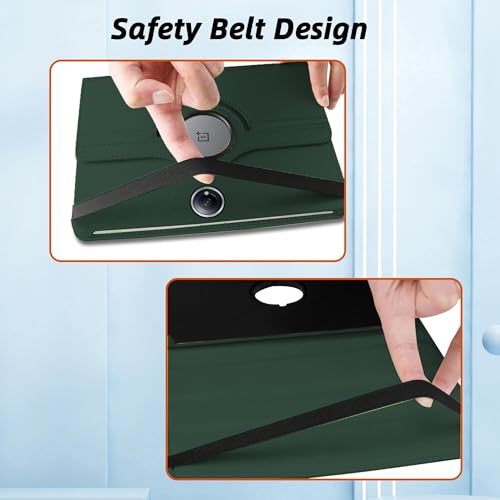 Image of TGK 360 Rotatable Smart Flip Case Cover for OnePlus Pad 2 12.1 inch Tablet (Dark Green)