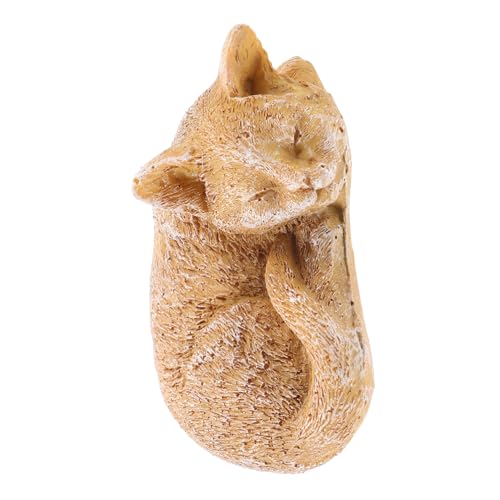 BESPORTBLE Statua Commemorativa Per Animali Domestici in Resina E Pietra Per Esterni A Forma Di Gatto Decorazione Da Giardino Per Animali Domestici Che Muoiono