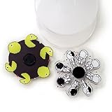 batman fidget spinner green Modo de uso: Para lograr el efecto dinámico donde los personajes del spinner cobran vida; debe buscar una fuente de luz; luego sostener el juguete con una mano y girarlo con la otra. Una vez que este se encuentra en movimiento el efecto óptico solo puede ser visto tras la cámara de un teléfono móvil. Para más información mira el video.