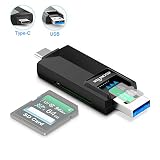 Compacto y apto para viajes: Pequeño suficiente para el trabajo de campo, el lector / grabador de tarjetas cuenta con un diseño compacto que hace que sea fácil de llevar con usted dondequiera que vaya. Conecta y reproduce: No se necesita unidad. No se necesita fuente de alimentación adicional.