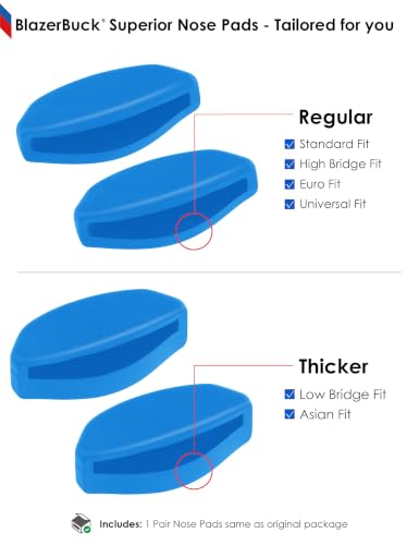 Image of BLAZERBUCK Replacement Nose Pieces for Oakley Frogskins Range /Frogskins Range XL /Top Knot /Side Swept /HSTN /Spindrift /Wildrye