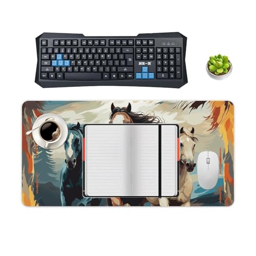 Horses Desk Pad Grande Protector de Escritorio miniatura 4