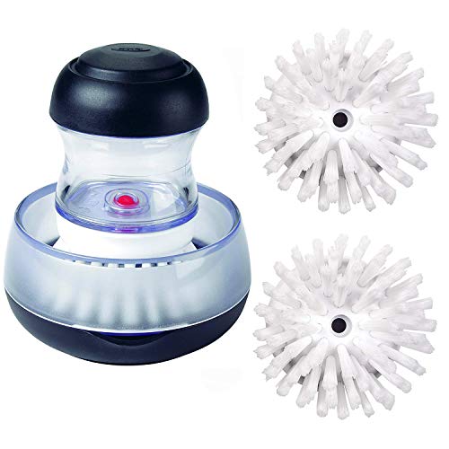 OXO Good Grips Palm Brush Storage Set with (2 Pack) Palm Brush Refills