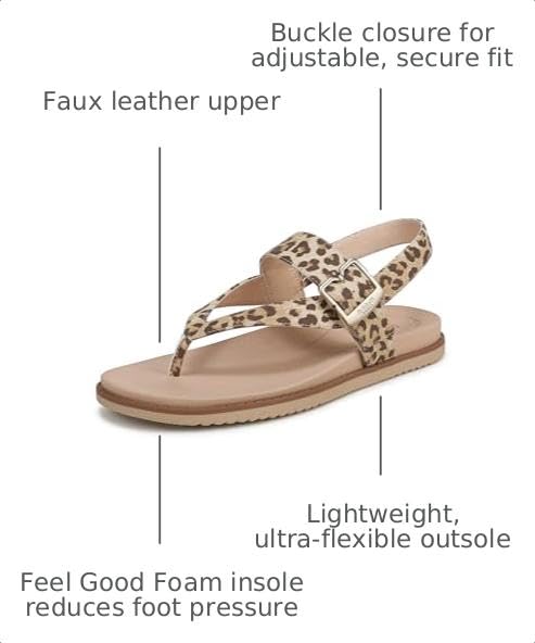 Dr. Scholl's Women's So Chill Sandal Leopard Beige 6 M - image 3
