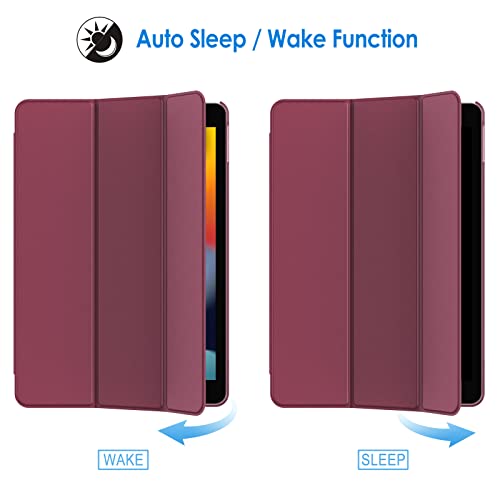 Image of JETech Case for iPad 10.2-Inch (2021 /2020 /2019 Model, 9 /8 /7 Generation), Auto Wake /Sleep Cover (Wine)