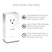 D-Link Powerline Adapter Pass Through Extender Ethernet Over Power Gigabit AV2 Up to 2000Mbps MIMO Internet Network Plug in (DHP-P701AV)